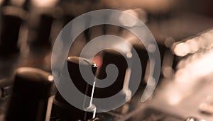 Close up of Vintage Synth