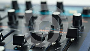 Close up of Vintage Synth