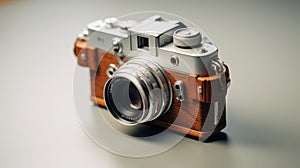 Vintage Brown Camera With Cinematic Look - 8k Resolution photo