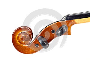 Close-up violin head