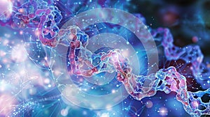 Close up visualization of proteomic interactions within biological cell material