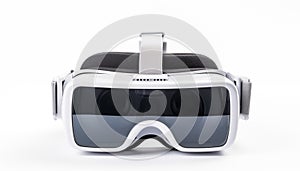 Close-up of VR glasses, isolated, white background.