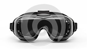 Close-up of VR glasses, isolated, white background.