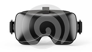 Close-up of VR glasses, isolated, white background.