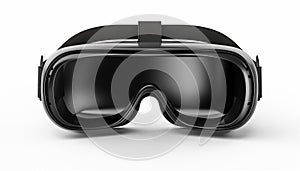 Close-up of VR glasses, isolated, white background.