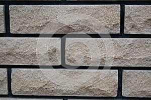 close up wall made of accurate stone bricks