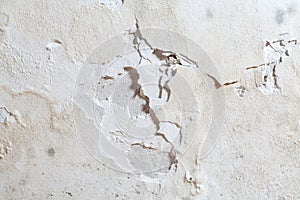 close-up of wall surface peeling