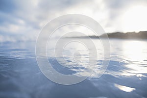 Close-up of water at the beach