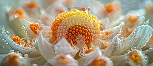 Close-Up of Water Droplets on Flower