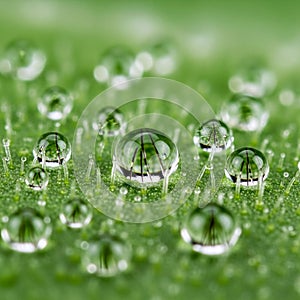 The background emphasizing the details of the leaf s surface and