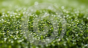 Close-up of water droplets resting on