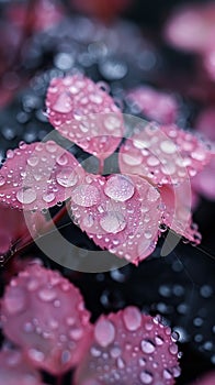 Close-up of water droplets on a spider web