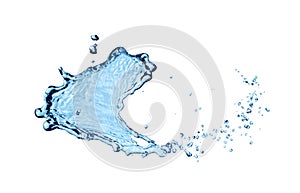 Close up of the water move