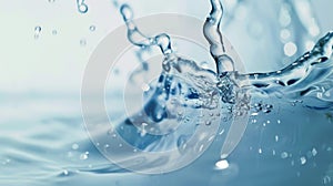 Close Up of Water Splash With Bubbles