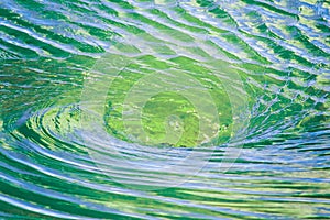 Close up of Water vortex forming on the surface of a river