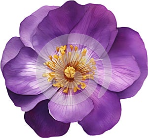 A bouquet of Violet flowers. AI-Generated. photo