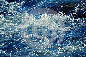 Close Up of a Wave in the Ocean