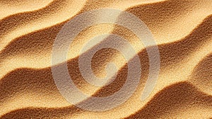Close-up of wavy sand dunes pattern in desert landscape