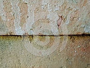 Weathered Wall Texture With Cracks And Moss For Rustic Interior Design