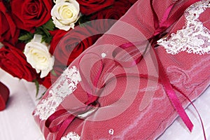 Close-up of wedding rings