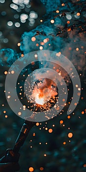 Close-up of Welding Process