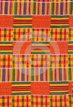 Close-Up of West African Kente Cloth