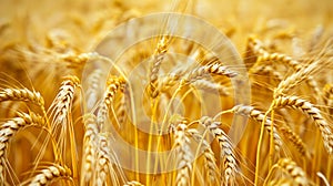 A close up of wheat in a field
