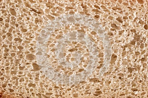 Close-up of white bread background texture