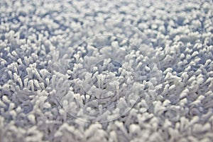 Close up of white carpet