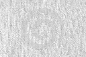 Close up White cotton fabric, natural textile texture for background.