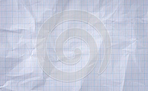 Close-up white crumpled paper texture background