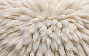 Creamy White Wool Texture