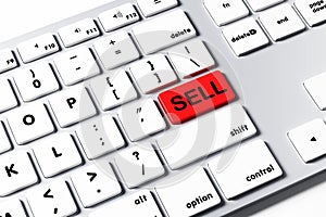 Sell and sales concept