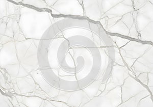 Close-Up of White Marble with Microcracks