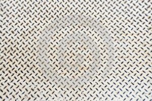 Close up white metal floor texture background detail