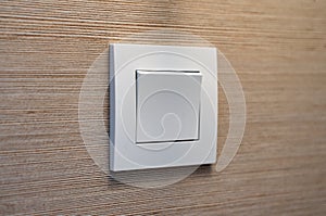 Interior white modern light switch