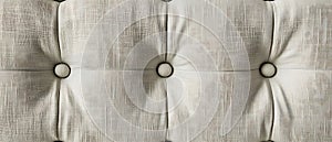 Close up of a white pillow with a pattern on it