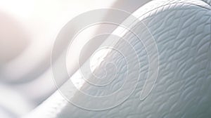 A close up of a white pillow with some sort of pattern on it, AI