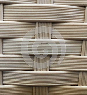 Close up white plastic mat as striped background texture pattern