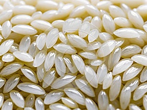 close up white rice texture
