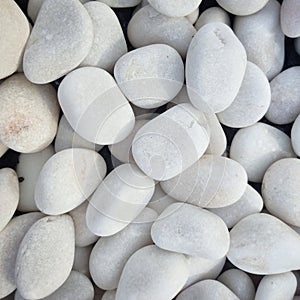 Close up of white rocks texture background