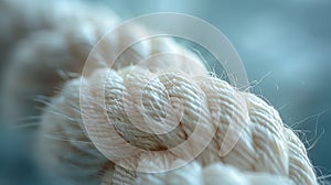 Close-up of a white rope texture