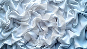 A close up of a white sheet with some ruffles on it, AI