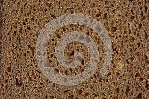 Close up of wholemeal bread texture