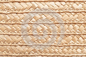 Close up wicker basket texture for use as background . Woven basket texture