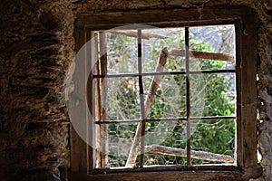 close-up of a window photo