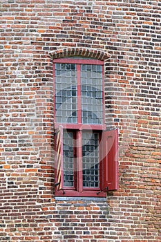 Close Up Window At The Muiderslot Castle At Muiden The Netherlands 31-8-2021