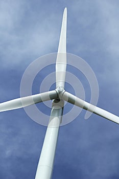 Close up of a windturbine