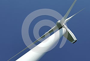Close up of a windturbine photo