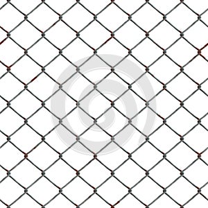 Close-up of a wire fence forming a pattern